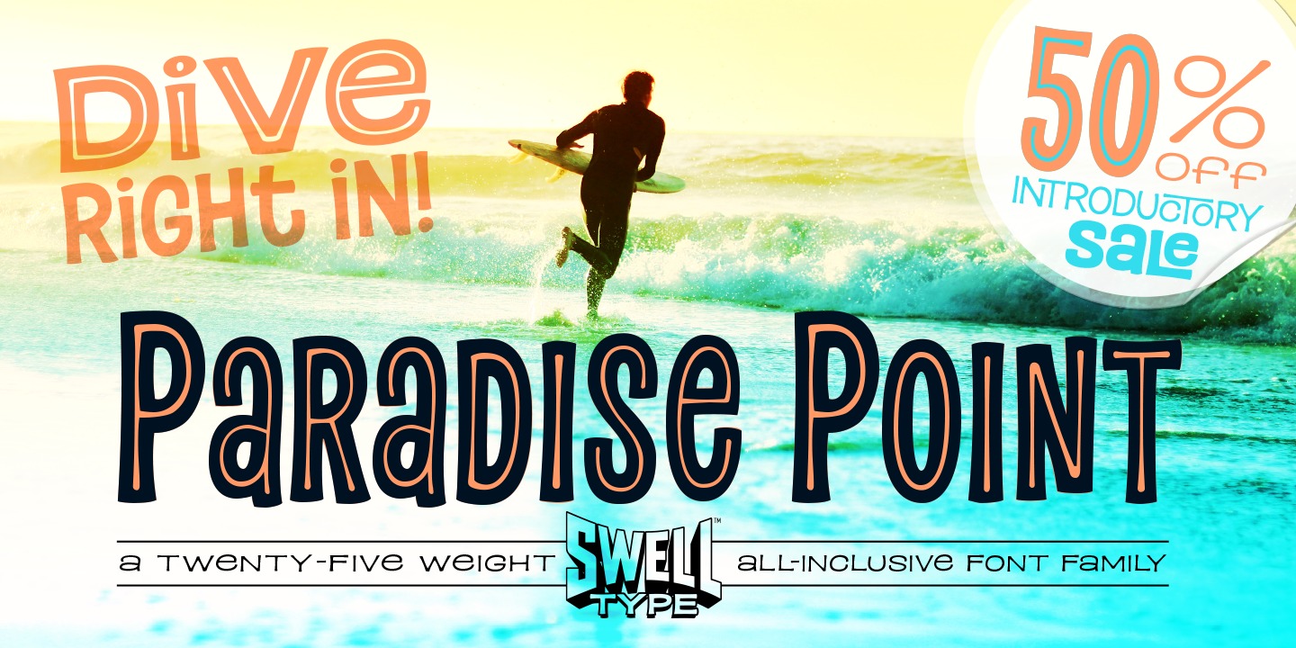 Example font Paradise Point #10